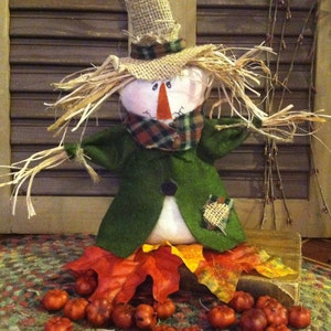 Primitive Fabric Scarecrow, Scarecrow Doll, Primitive Scarecrow, Fall Scarecrow