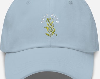 Help Kelp Dad Hat - Fishing Hat Marine Biologist STEM Science Scuba Snorkel Seaweed Diving Boating Summer