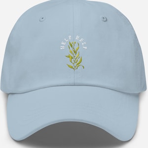Help Kelp Dad Hat - Fishing Hat Marine Biologist STEM Science Scuba Snorkel Seaweed Diving Boating Summer