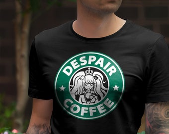 Unisex/mens: Despair Coffee Danganronpa Junko T-shirt