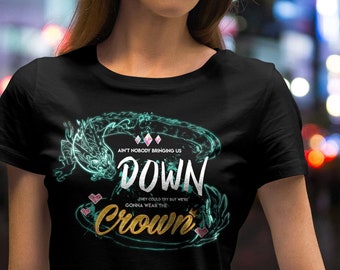 Womens Slim Fit: Wear the Crown / KDA / League of Legends t-shirt