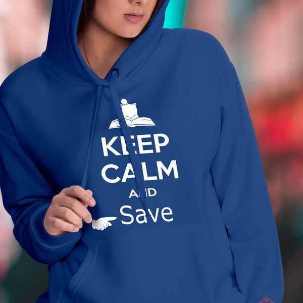 Unisex Hoodie / Zip-up Hoodie / Sweatshirt: Keep Calm and Save / Final Fantasy / Moogle