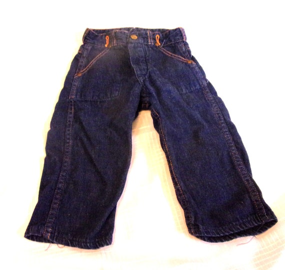 RARE 1950's/'60s Kids Blue Jeans Vintage Sanforized D… - Gem