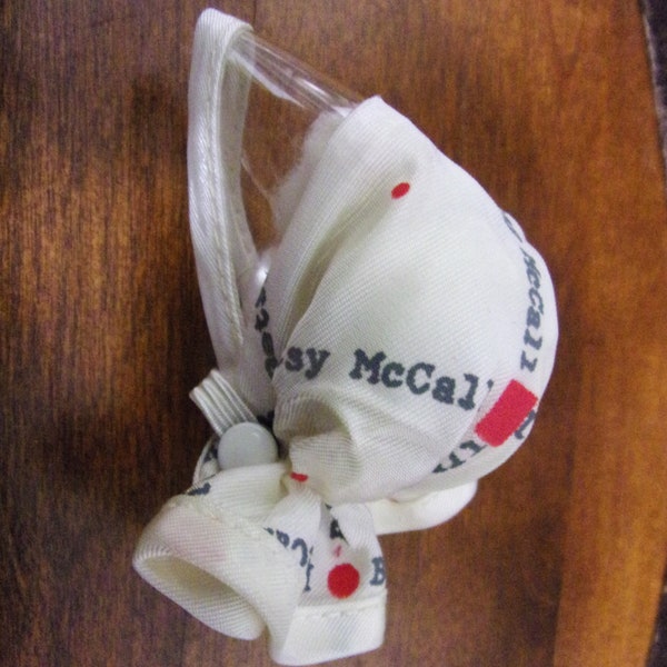 Original Betsy McCall Doll Logo Rain Hat Hood w/Clear Visor Great Condition MCM Dolls Wardrobe Piece