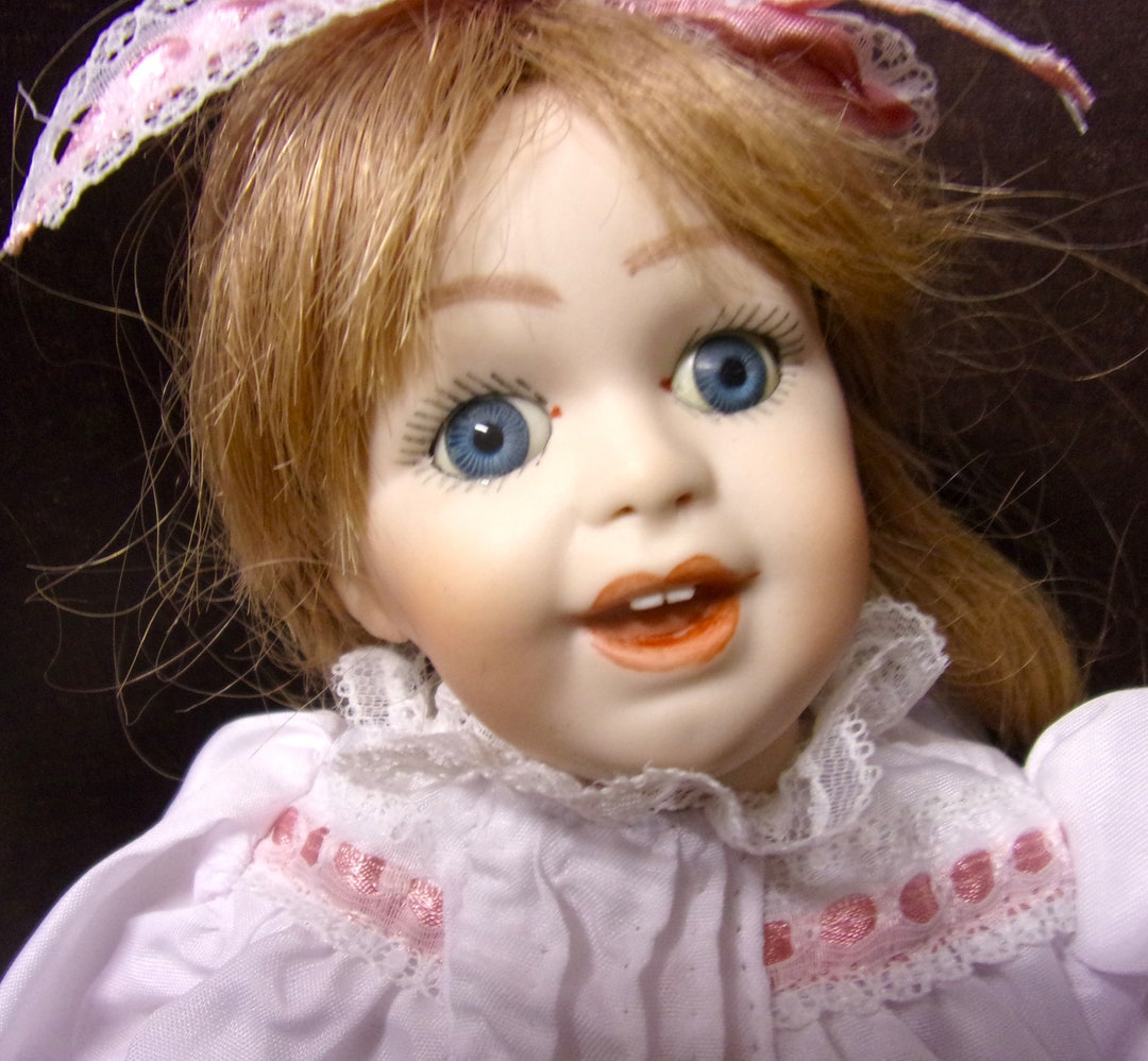 Vintage Laughing Jumeau Doll 12 Allbisque/porcelain Strung Artist