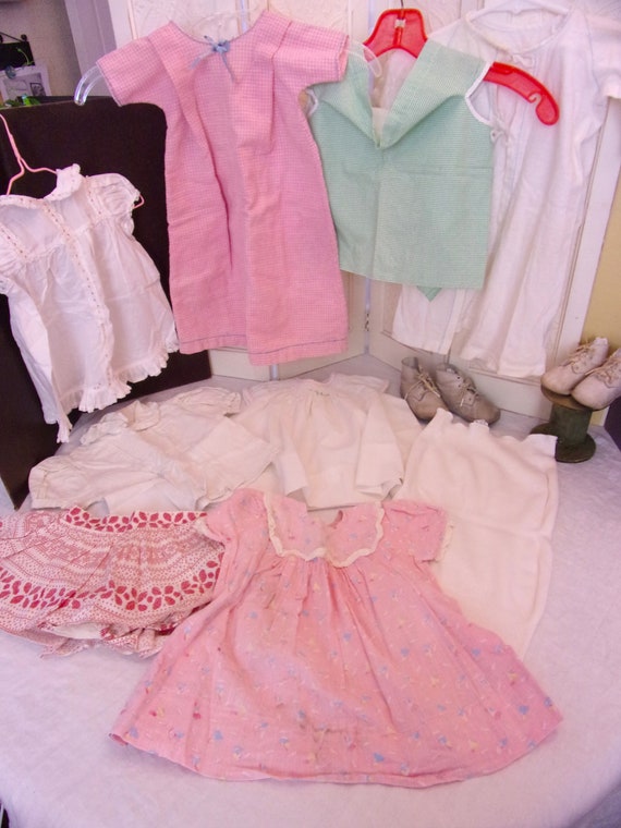 Vintage Baby Toddler Child Clothes Lot 1940s-60s … - image 1