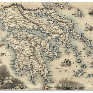 Griechenland 1851 Serviertablett