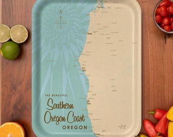 Southern Oregon Coast Serving Tray – Lakebound (16.5" x 12.5")