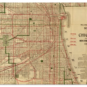 Plateau décoratif Chicago 1906 | Plateau de service en bois, carte vintage, cadeaux souvenirs de l'Illinois pour la maison, décoration murale de comptoir de cuisine
