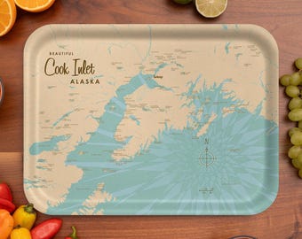 Cook Inlet Alaska Serving Tray – Lakebound (16.5" x 12.5")