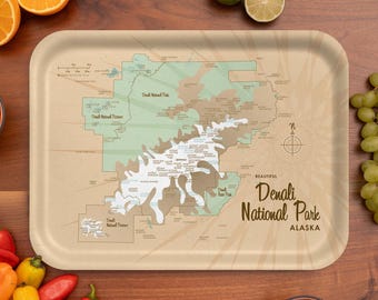 Denali National Park Serving Tray – Lakebound (16.5" x 12.5")