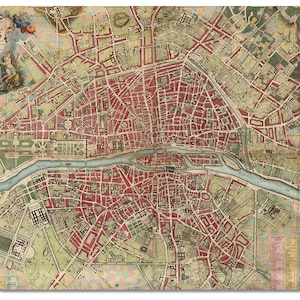 Paris und Vororte 1784 Serviertablett
