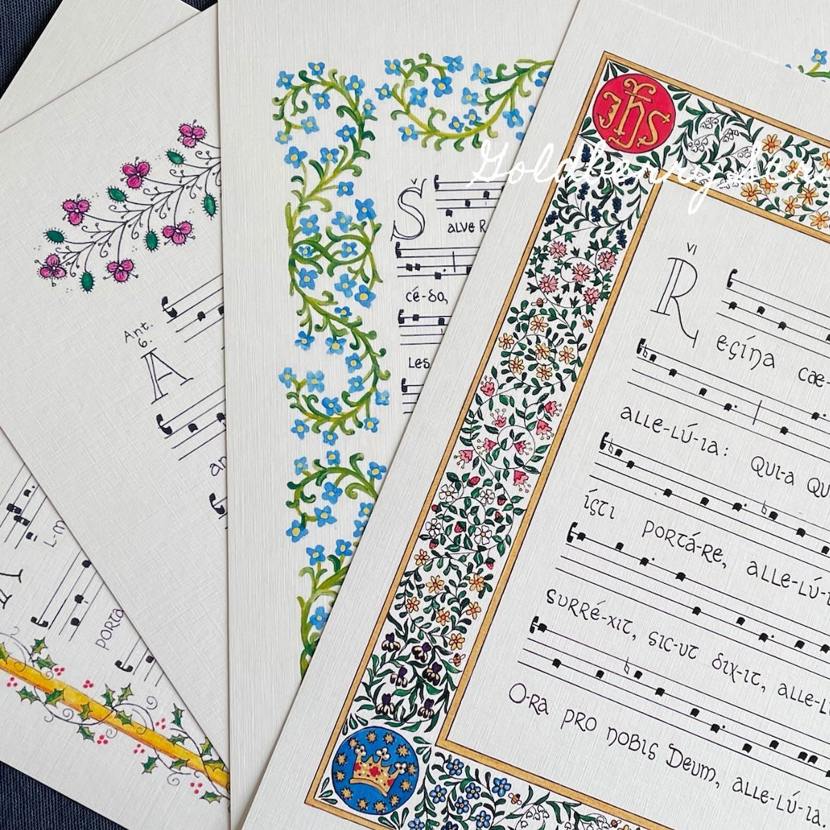 Marian Antiphons Print Set, Latin, Gregorian Chant, Hymns, Catholic, Prayers, Devotion, Rosary, Antiphon, Art, Christmas, Easter, Lent, Gift - Etsy