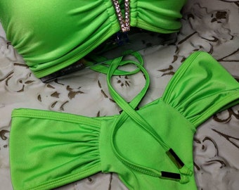 Neon lime green bikini