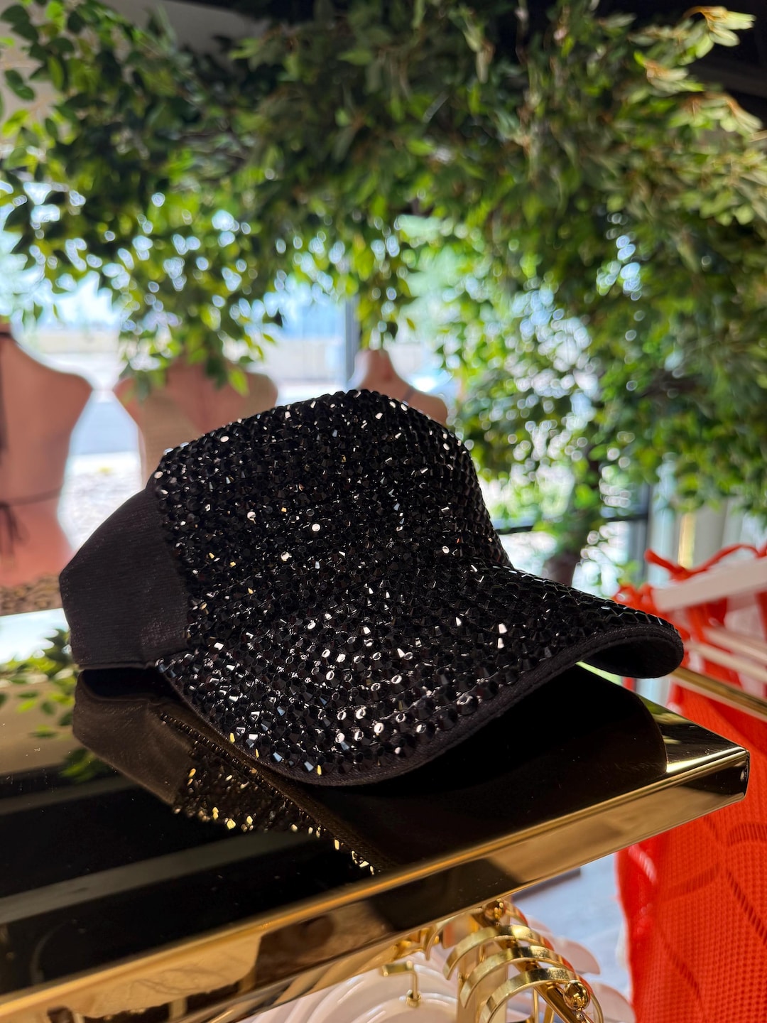 Rhinestone Trucker Hat - Etsy
