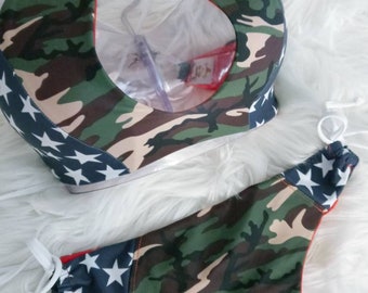 Camo and stars bikini