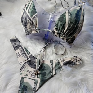 Money print bikini