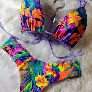 Neon Tropical Bikini 