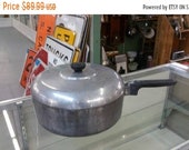 On Sale Wagner Ware, Magnalite GHC, 11.25 Cooking Skillet or Frying Pan with Lid, Aged Vintage Tool