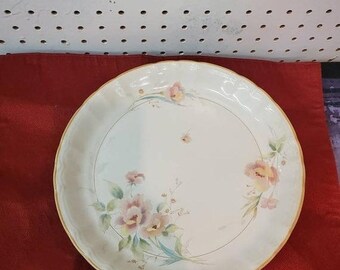 Diner Style Restaurant Ware Dish On Sale California Pottery 10.60 inch Turquoise Blue Dinner or Chop Plate