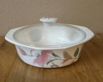 Excellent Fire Ice Mikasa Silk Flowers 1 Pint Covered Casserole Mikasa China Dinnerware Pottery Glass Worldenergy Ae