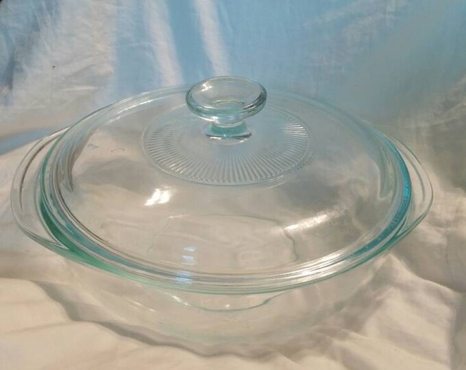 Pyrex Clear Glass Bowl With Lid Casserole Dish Replacement Dish 2 Quart