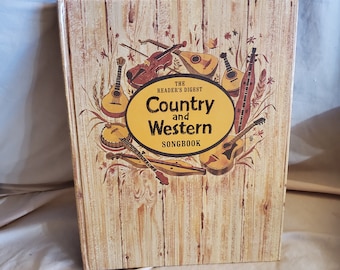 The Readers Digest Country and Western Songbook 1983 Sheet Music Book, Published in New York/Montreal, Spiral Book