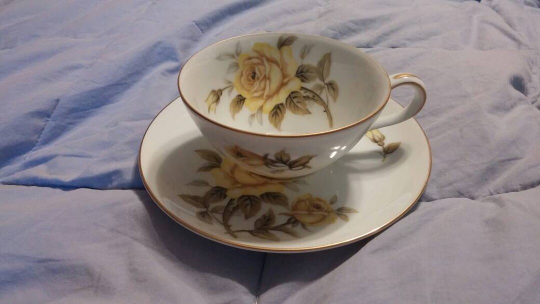 Harmony House Yellow Rose Tea Cup and Saucer Plate Replacement Dish Made in Japan Etsy
