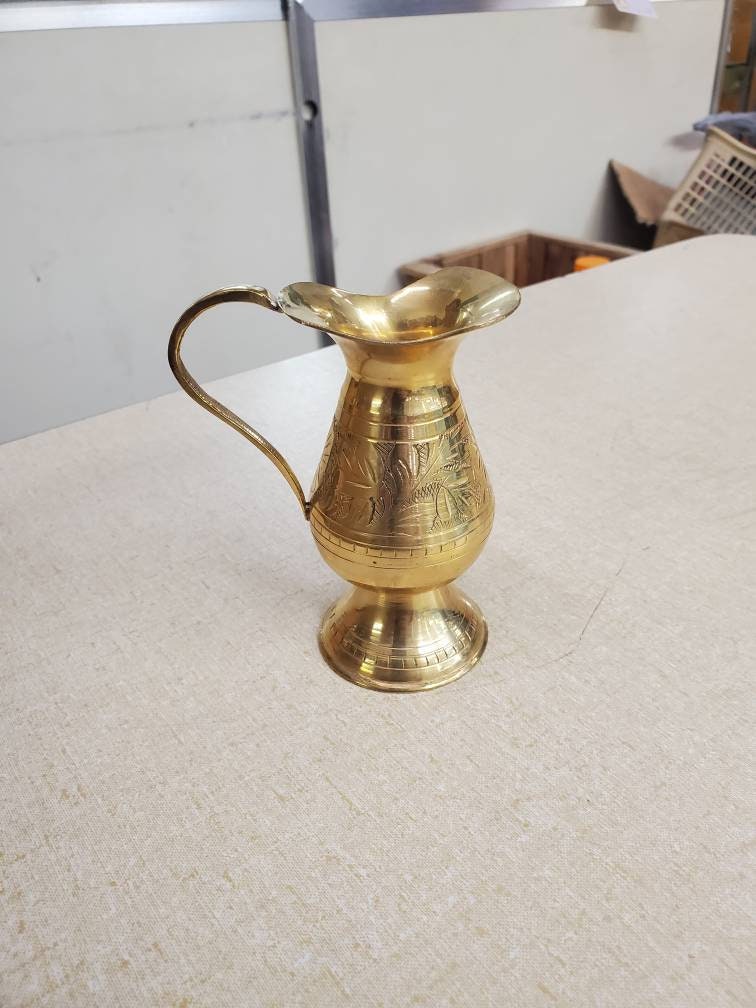 AIGUIERE DE COLLECTION et DESSOUS DE PLAT CHOUETTE LAITON MASSIF
