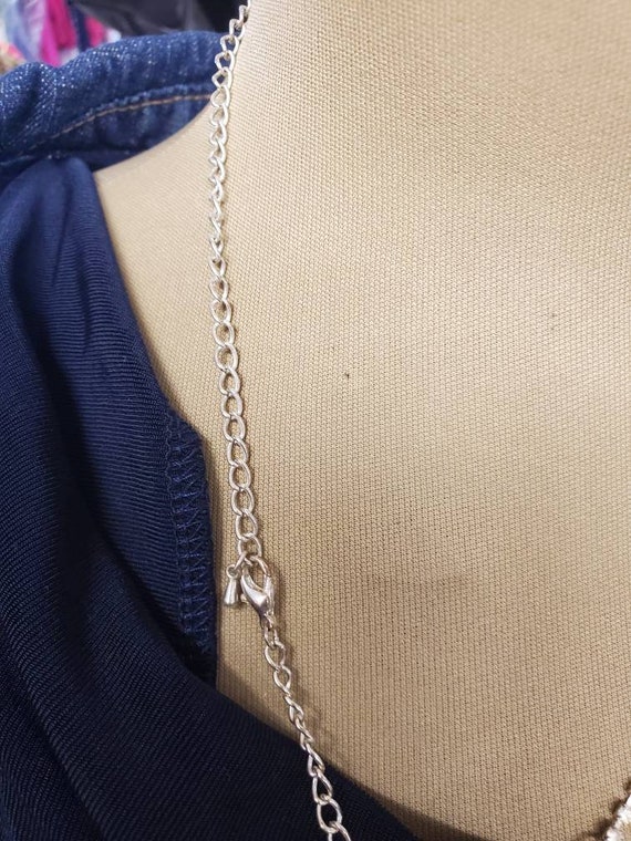 ネックレス・ペンダント [fillow] beaded back chain necklace beaded back chain necklace - FILLOW