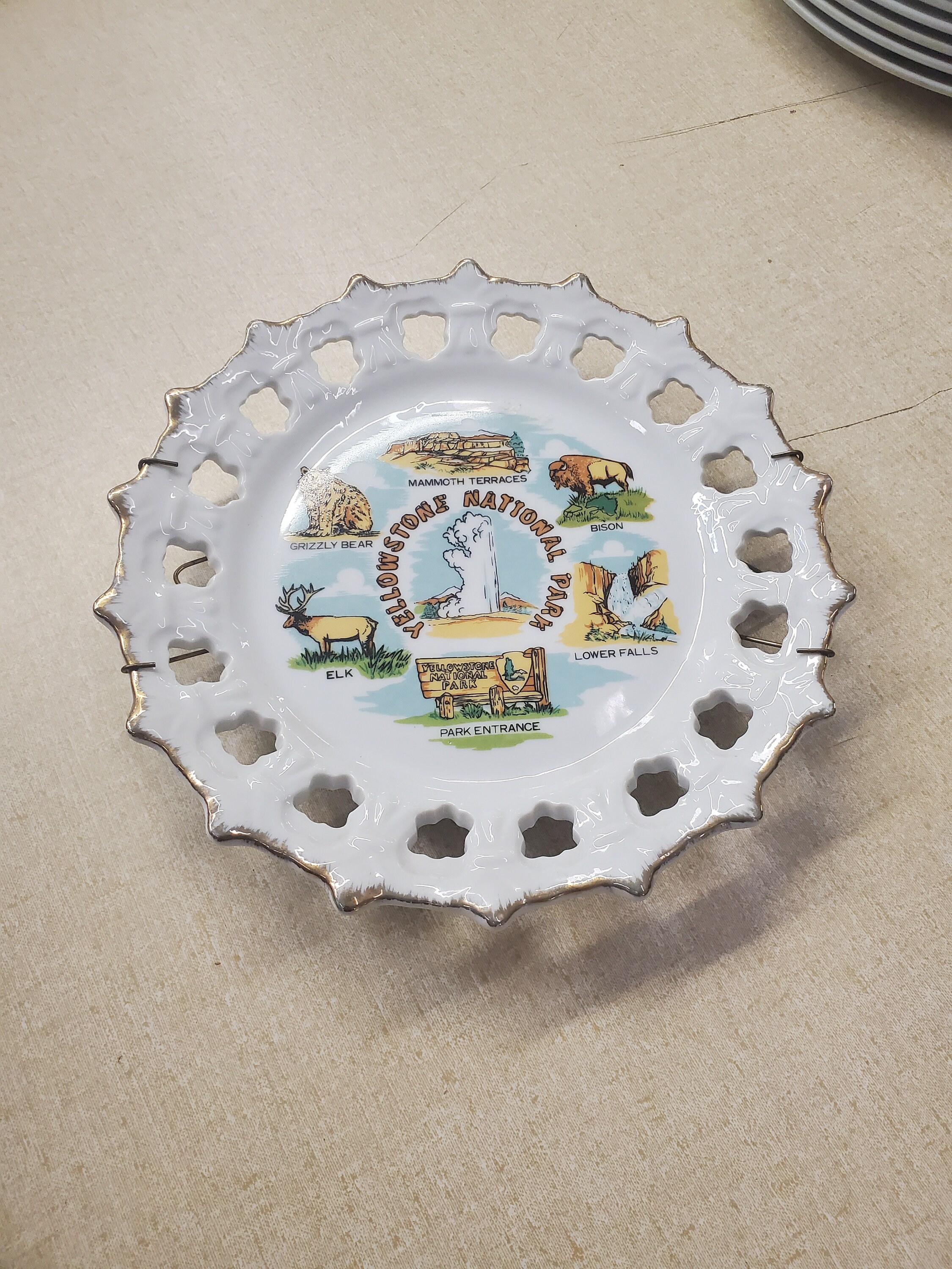 Vintage yellowstone park plate - Etsy 日本