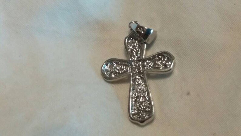 On Sale 925 Silver Cross Charm Pendant Fashion Accessory for Jewelry Making Relgious Jewelry