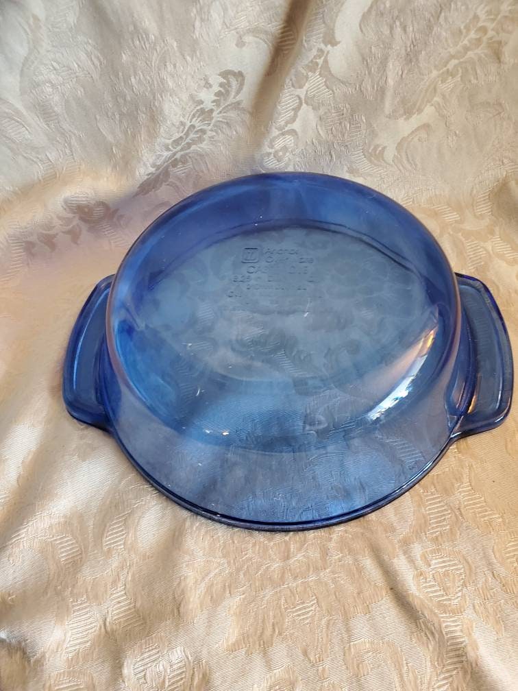 アンカーホッキング、ブルーガラスキャセロールディッシュ、1.5