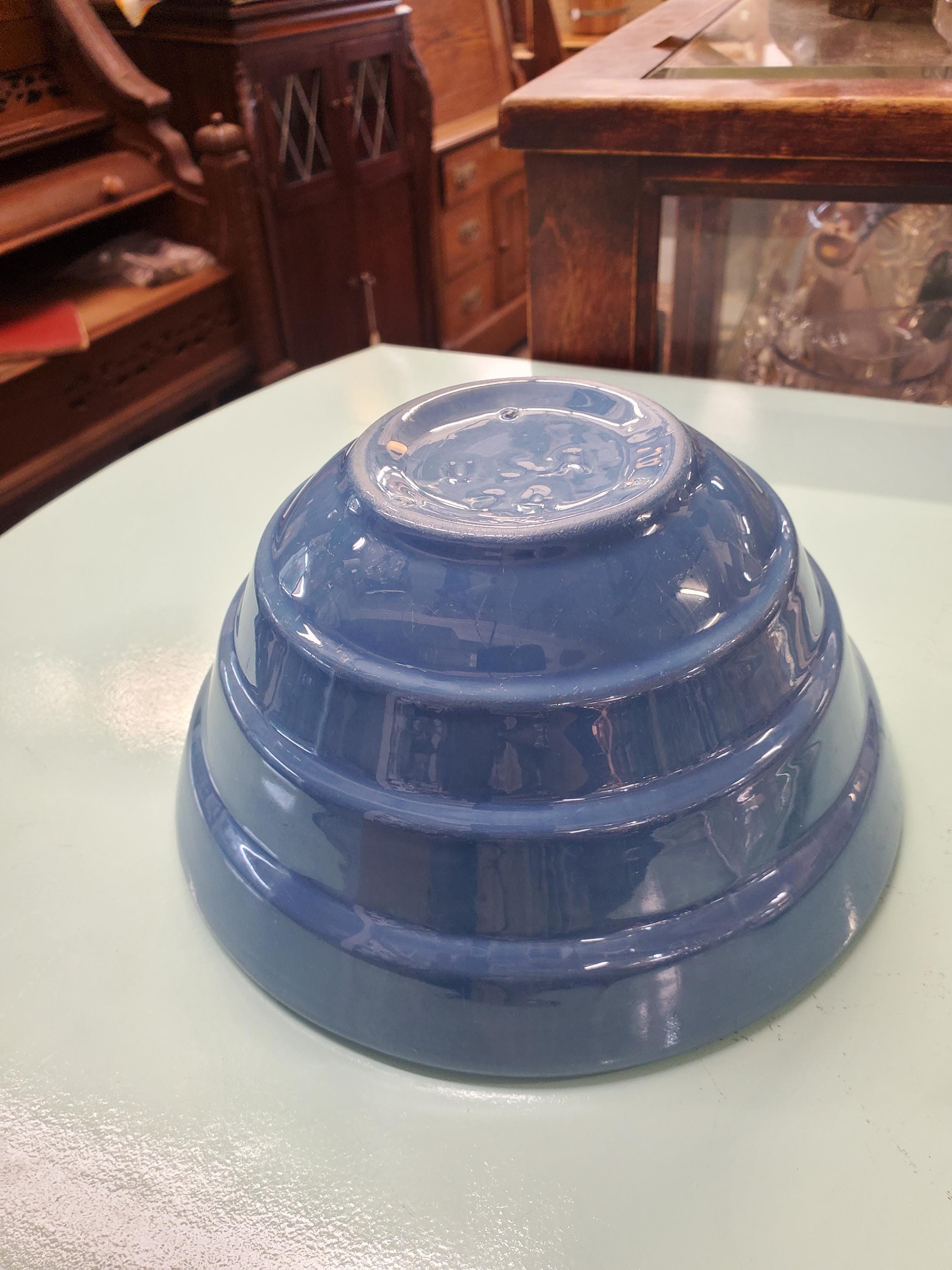 Denim Blue Number 24 Pottery, 7 Inch Mixing or Serving Bowl