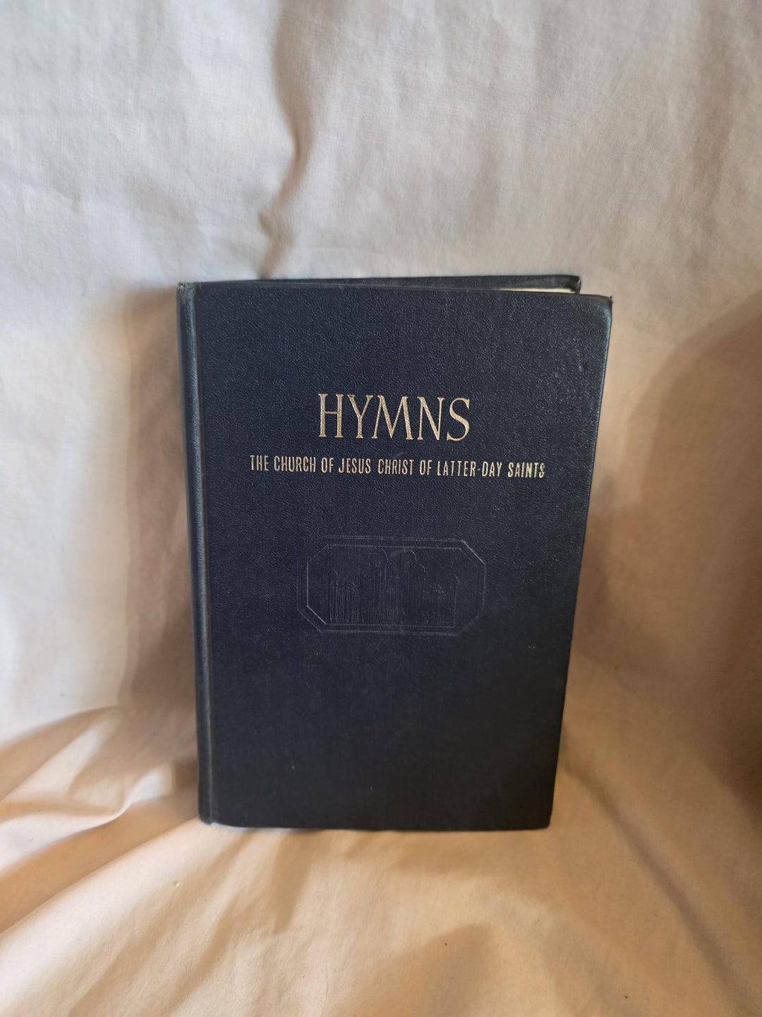 Used, 1948, Navy Blue Hymn Book by the Church of Jesus Christ of