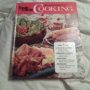 1972 Cookbook Family Circle Illustrated Library of Cooking Volume 1 Series Book