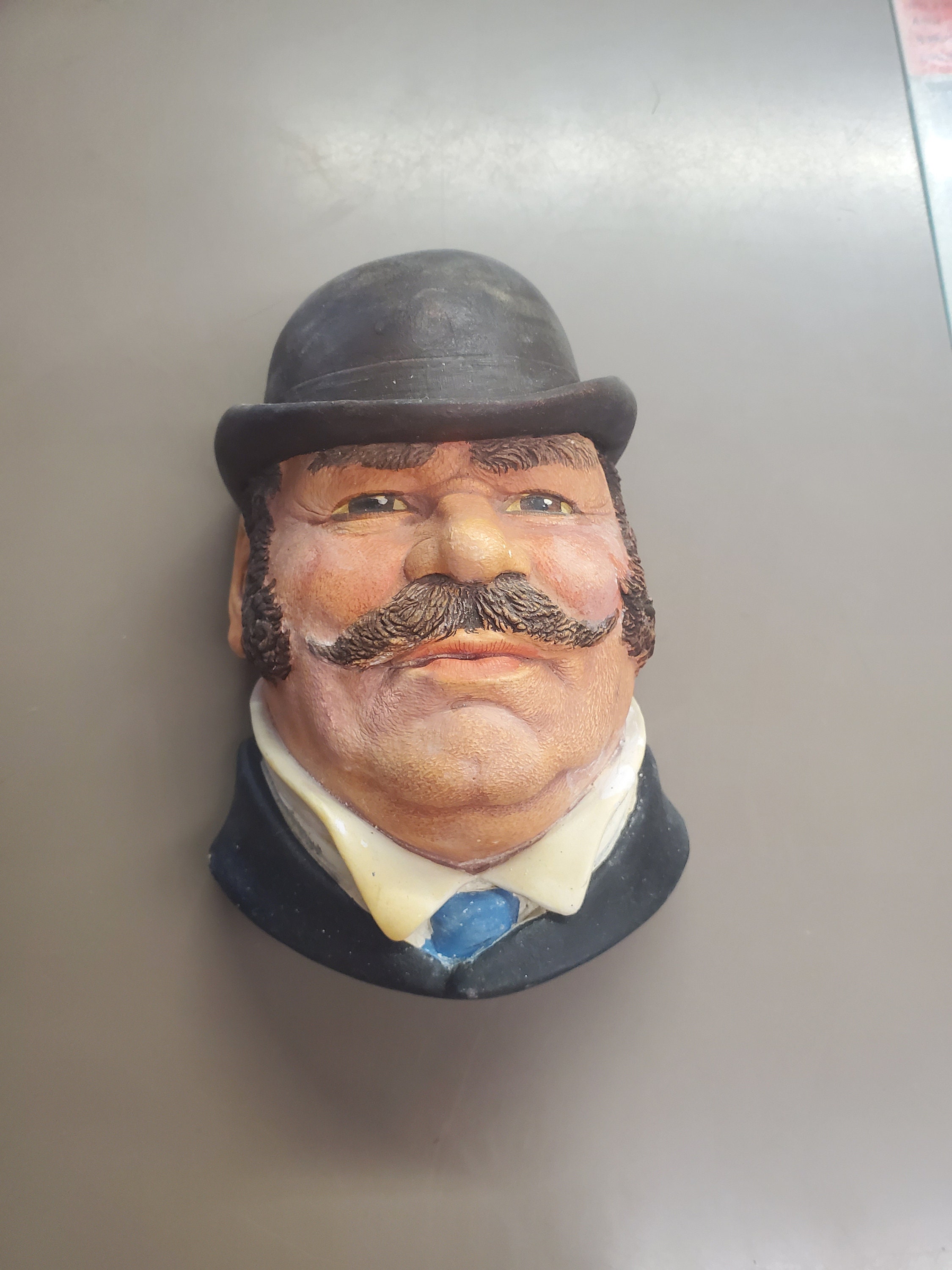 1950’s Tuff Guy タフガイ ビンテージ スタチュー TOY 陶器製 Legends Products, Dr Watson, Chalkware Head Sculpture, Rare Find