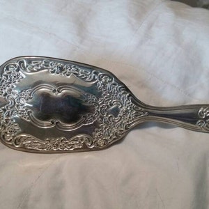 Victorian Style Silver Plated Hair Brush Vanity Item Home Decor Wedding Gift