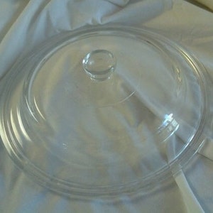 Corning Ware #27 Stort reservlock till glas, genomskinligt matlagningslock, 28 cm
