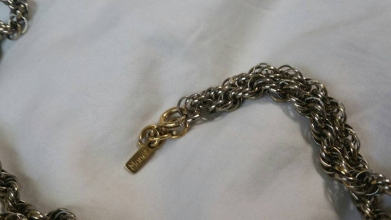 Vintage Monet, Gold and Silver Toned Rope,  53 in… - image 6