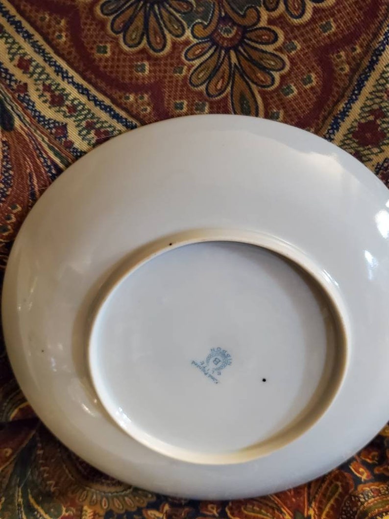 7.5 inch Collectible Dishes Hand Painted Plates Nippon Elite White and Pink Flowers Made in Japan On Sale Set of 3