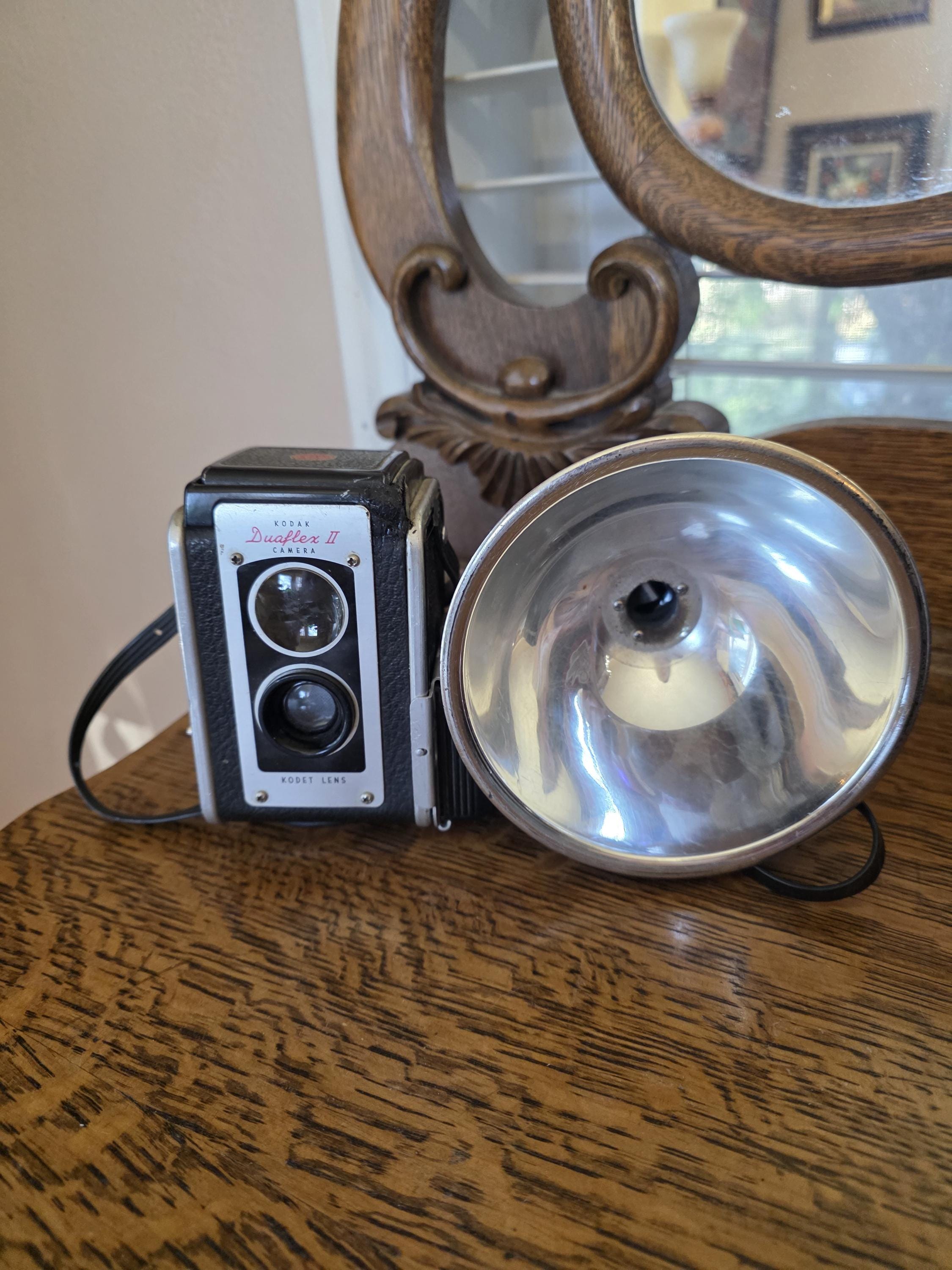 Kodak Duraflex II, Vintage Camera With Flash Attachment, Kodet