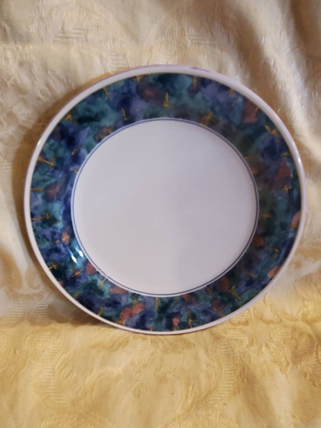 Rare, Sango Fine China, 7.50 Inch Salad Plate, Jewel by Deborah Mallow