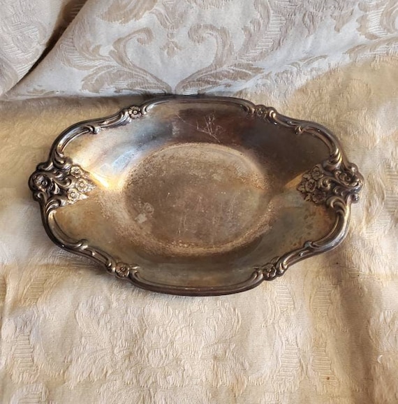 International Silver Company, 8.50 Inch Oval Serving Tray, Silver