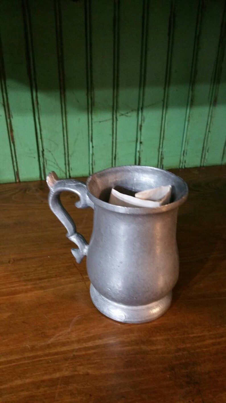 On Sale Collectible Carson Pewter Round Handled Mug Man Etsy