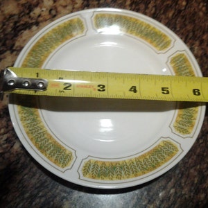 Vintage Franciscan China Yellow and Green Leaf Replacement 5 inch Salad Plate image 3