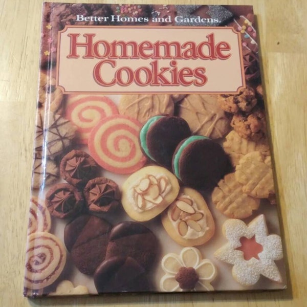 On Sale Better Homes and Gardens Homemade Cookies Hardback  Cookbook 1989