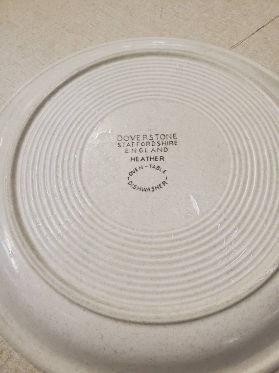 Doverstone Staffordshire, 10.20 Inch Dinner Plate, Heather Pattern