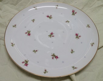 Vintage China Moss Rose Plato de cena de 10 pulgadas Hecho en Japón Plato Sango