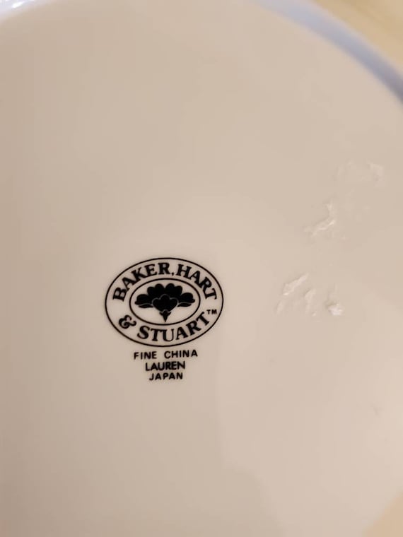 Baker, Hart and Stuart, 10.25 Inch, Lauren Pattern, Dinner Plate
